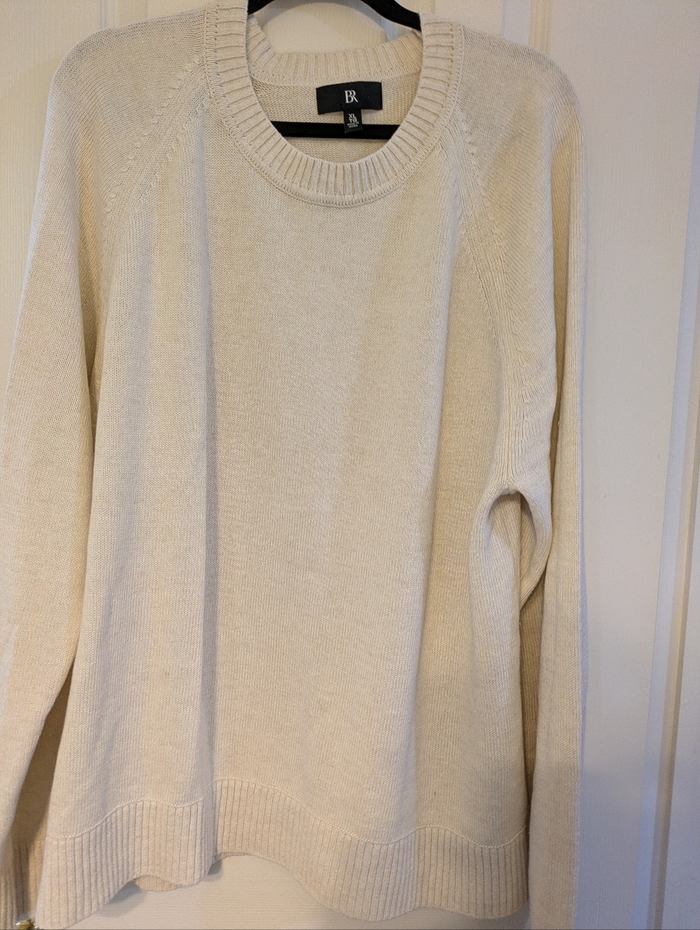 Banana Republic Light Cream Crewneck Sweater